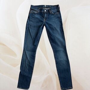 7 For All Mankind Mid-Rise Skinny Jeans 24